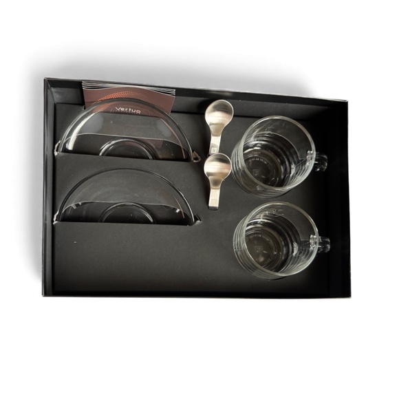 Nespresso Vertuo Cappuccino Set – 2 Cups, 2 Saucers, 2 Spoons – New in Box - Picture 3 of 8